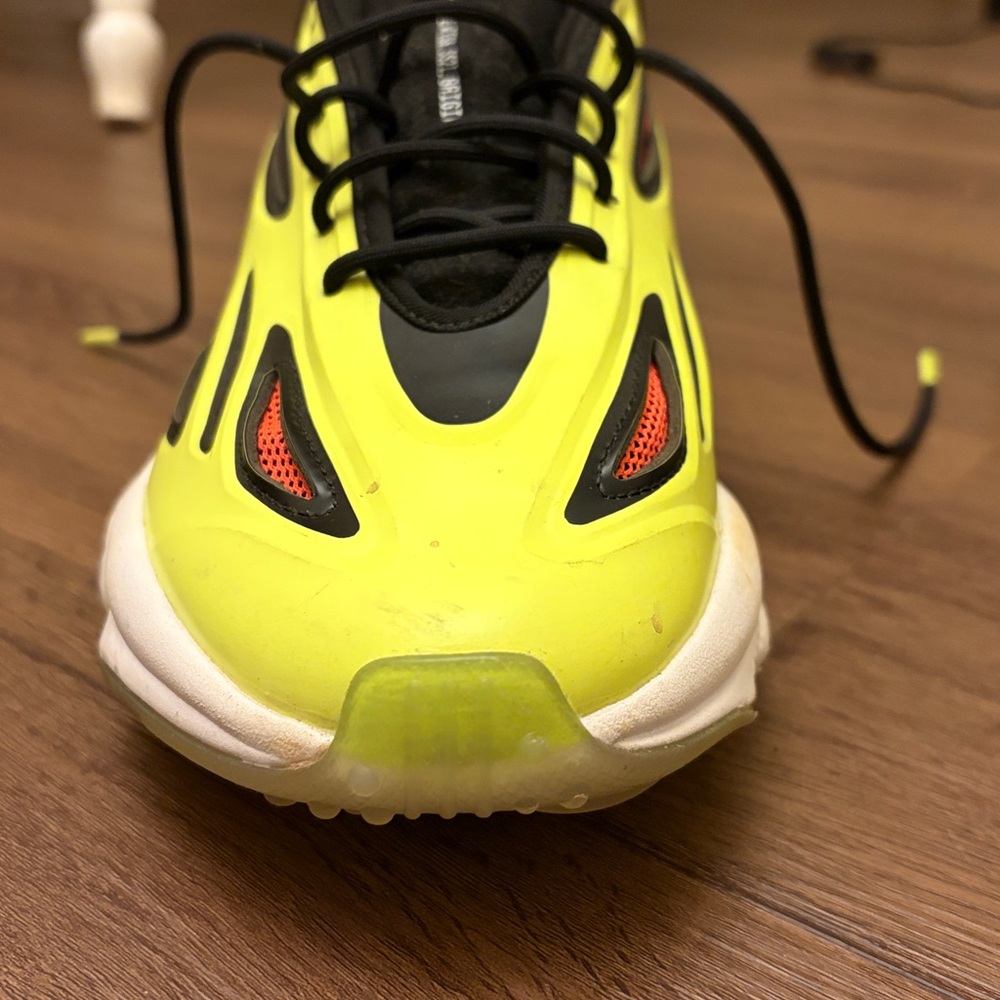 Adidas Originals Ozweego Mens Shoes – Neon Green/Black – Size 8 - Picture 3 of 6
